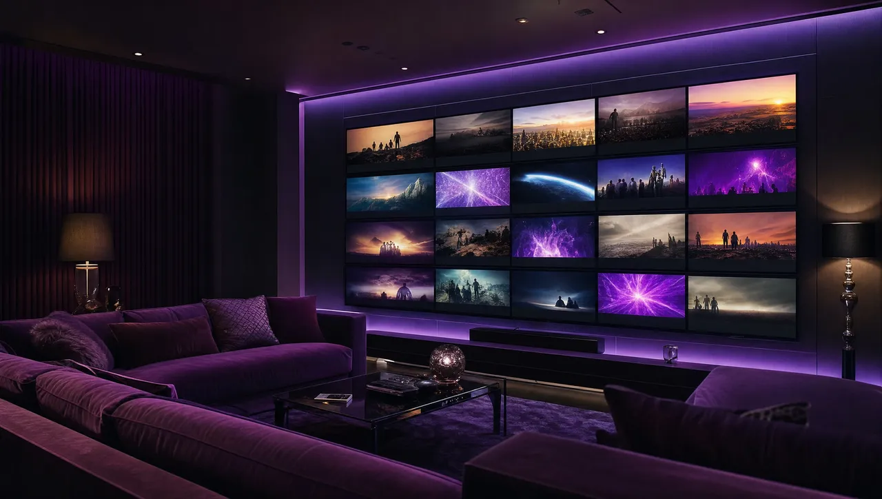 Téléviseur dans un salon, illustrant l’installation d’Euro IPTV sur Smart TV et Firestick